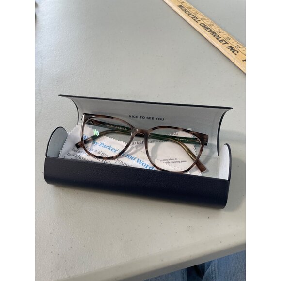 Warby Parker Esme M 937 Eyeglasses With Case and Cloth 55-16-145 Brown Tortoise - Picture 8 of 11